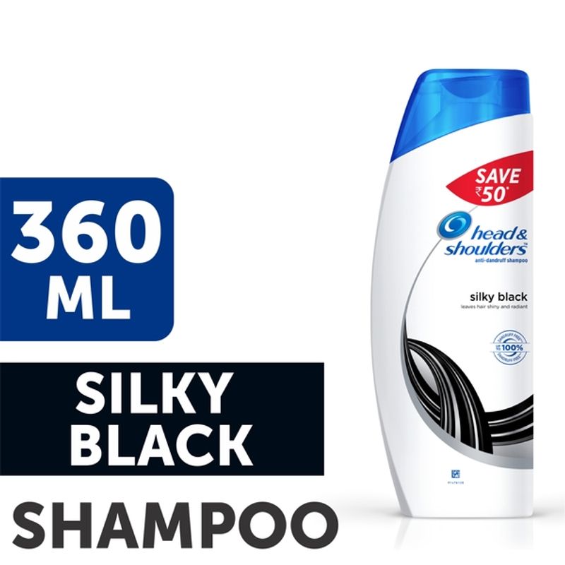 Head & Shoulders Silky Black Anti Dandruff Shampoo Save Rs.50