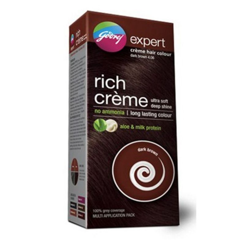 Godrej Expert Rich Creme Hair Colour Dark Brown Multi Application Pack Save Rs. 21