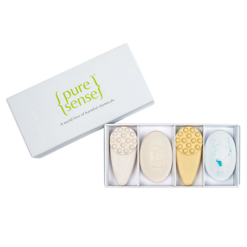 PureSense Soap Gift Box Sulphate And Paraben Free - Pack Of 4