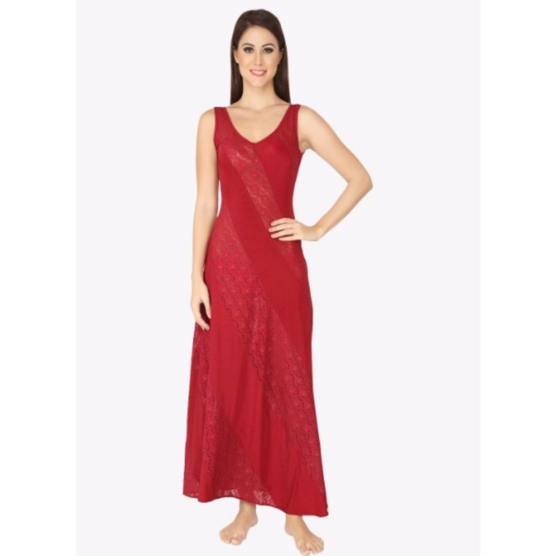 Ruby Red Color Dress