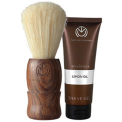 The Man Company Natural Brown Shaving Brush With A Free Lemon Oil Shave Gel (25ml) worth INR 149/-