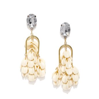 Golden Pea Earrings Gold Plated And Cream Wrisch By Ted Baker London