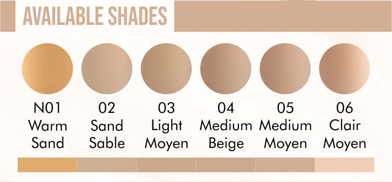 AVAILABLE SHADES