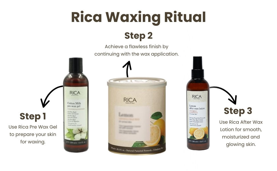 Buy Rica Lemon After Wax Lotion For Normal With Sun Flower Oil