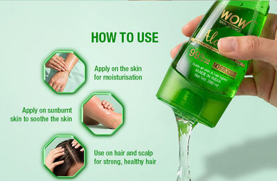 Buy WOW Skin Science 99% Pure Aloe Vera Gel - Pack Of 2 Online