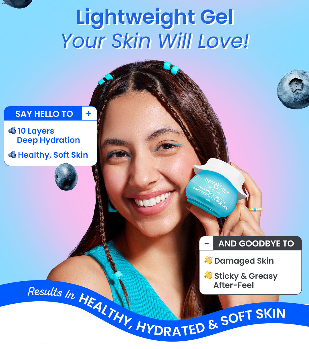 Buy Dot & Key 72Hr Hydrating Lightweight Gel Face Moisturizer With