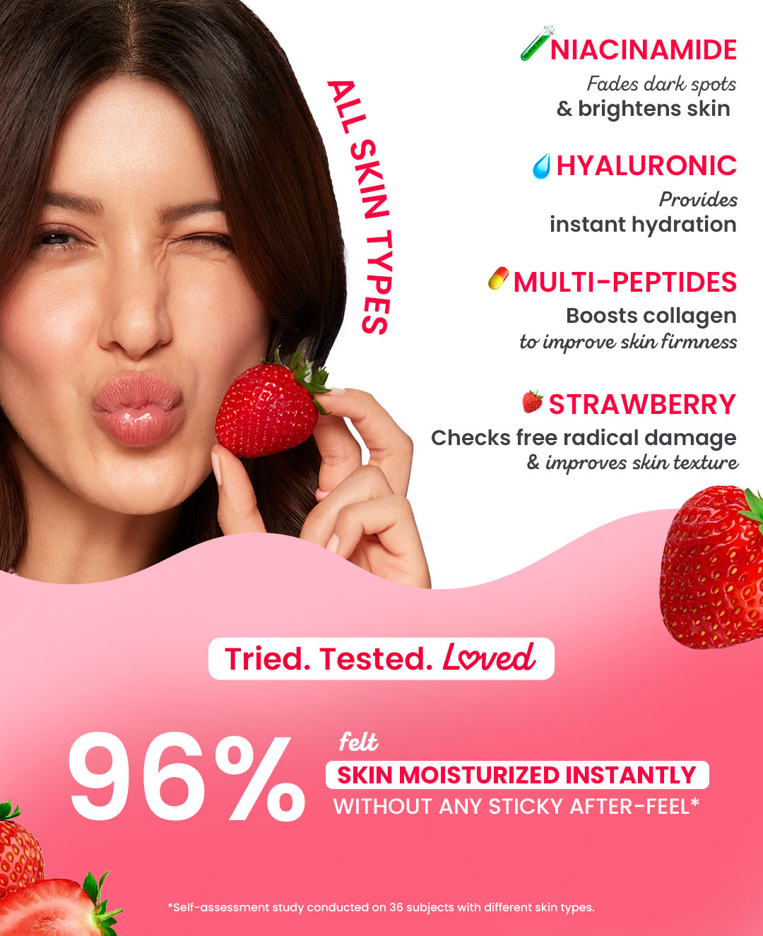 Japanese rice water, Oil-free hydration, 120 hr moisture lock