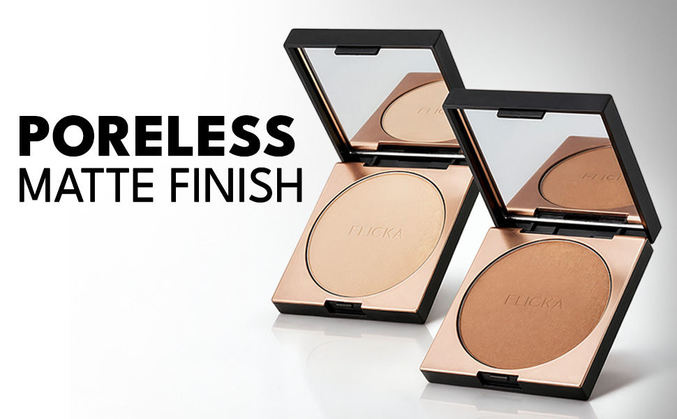 FLiCKA Cover to Conquer Velvet Matte Compact Powder - Poreless Matte Finish