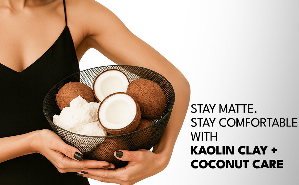 FLiCKA Cover to Conquer - Stay Matte, Stay Comfortable with Kaolin Clay and Coconut Care