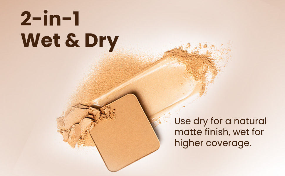 FLiCKA Dap & Dance - Fine-Milled Formula, Long-Lasting Matte, 2-in-1 Wet & Dry, Natural to Full Coverage