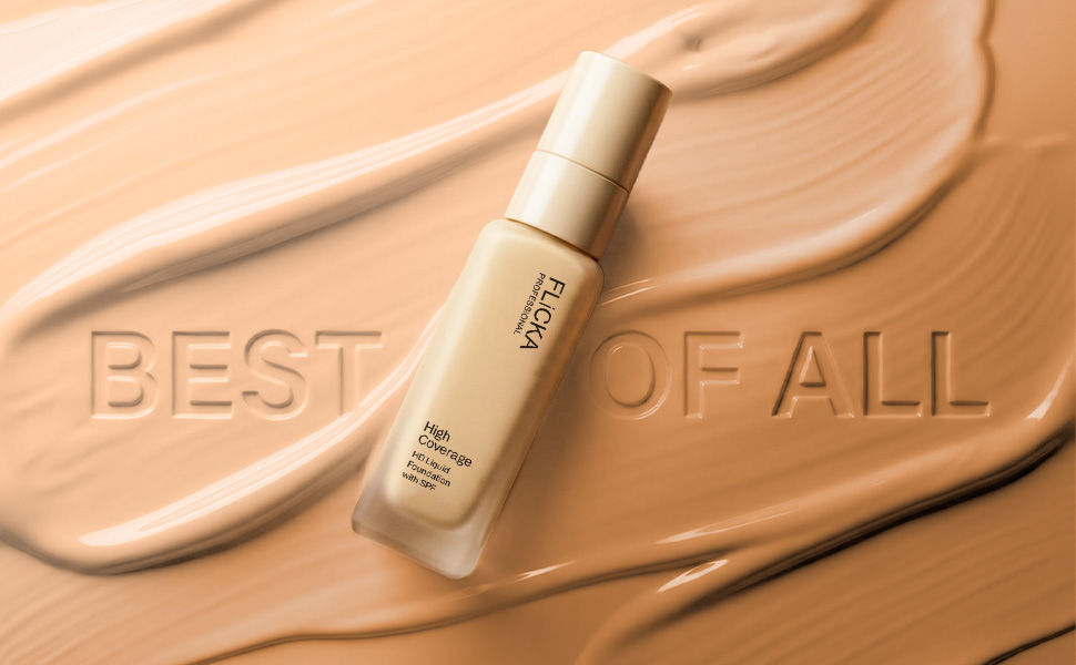 FLiCKA Professional HD Liquid Foundation - Best of All, Foundation Texture Smear