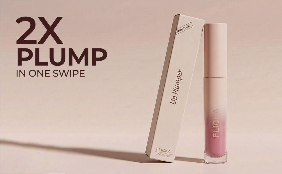 FLiCKA Lip Plumper - 2X Plump in One Swipe - Premium Plump Formula