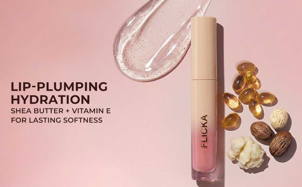 FLiCKA Lip Plumper - Lip-Plumping Hydration with Shea Butter and Vitamin E for Lasting Softness
