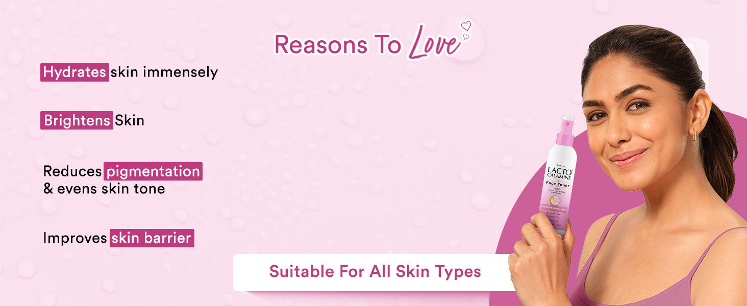 Buy Lacto Calamine Rose Water Toner For Glowing Skin Online