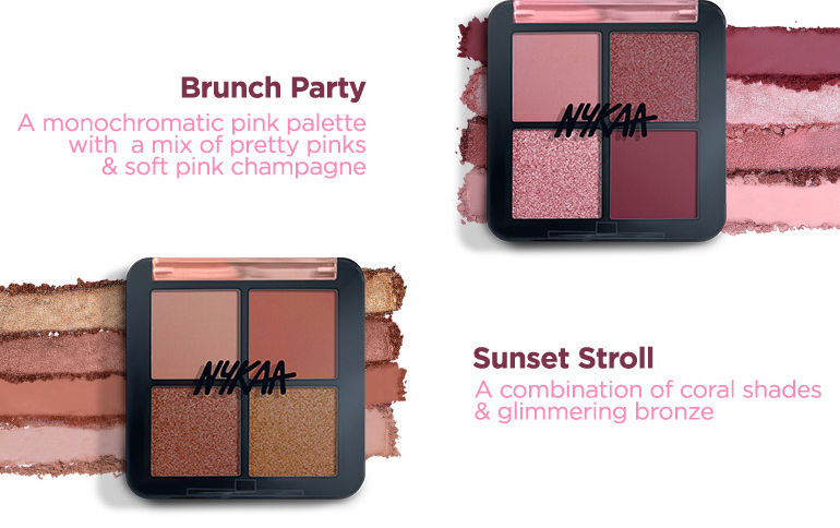 Nykaa Cosmetic 4-in-1 Quad Eyeshadow Palettes