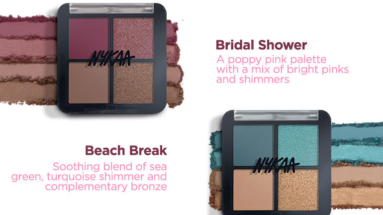 Nykaa Cosmetic 4-in-1 Quad Eyeshadow Palettes