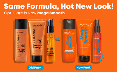 Matrix Mega Smooth Shampoo, Conditioner Serum Combo, Defy Frizz For  Days, For All Hair Types