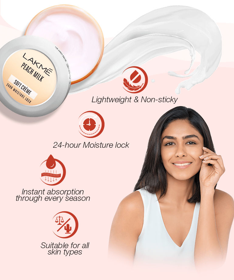 Lakme Peach Milk Soft Creme Moisturizer Buy Lakme Peach Milk Soft
