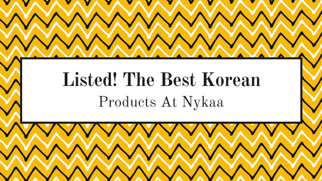 korean products on nykaa