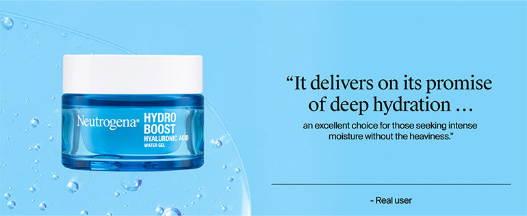 Neutrogena Hydro Boost Hyaluronic Acid Water Gel Light Face Moisturizer For Normal, Dry & Oily Skin - 50g