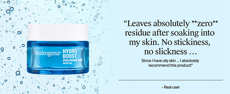 Neutrogena Hydro Boost Hyaluronic Acid Water Gel Light Face Moisturizer For Normal, Dry & Oily Skin - 50g