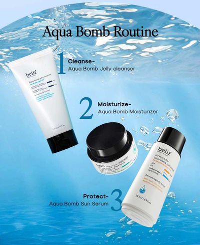 Buy belif Aqua Bomb Gel Moisturizer-Vegan Korean Hydrating Face Cream with  Niacinamide & Hyaluronic Acid Online