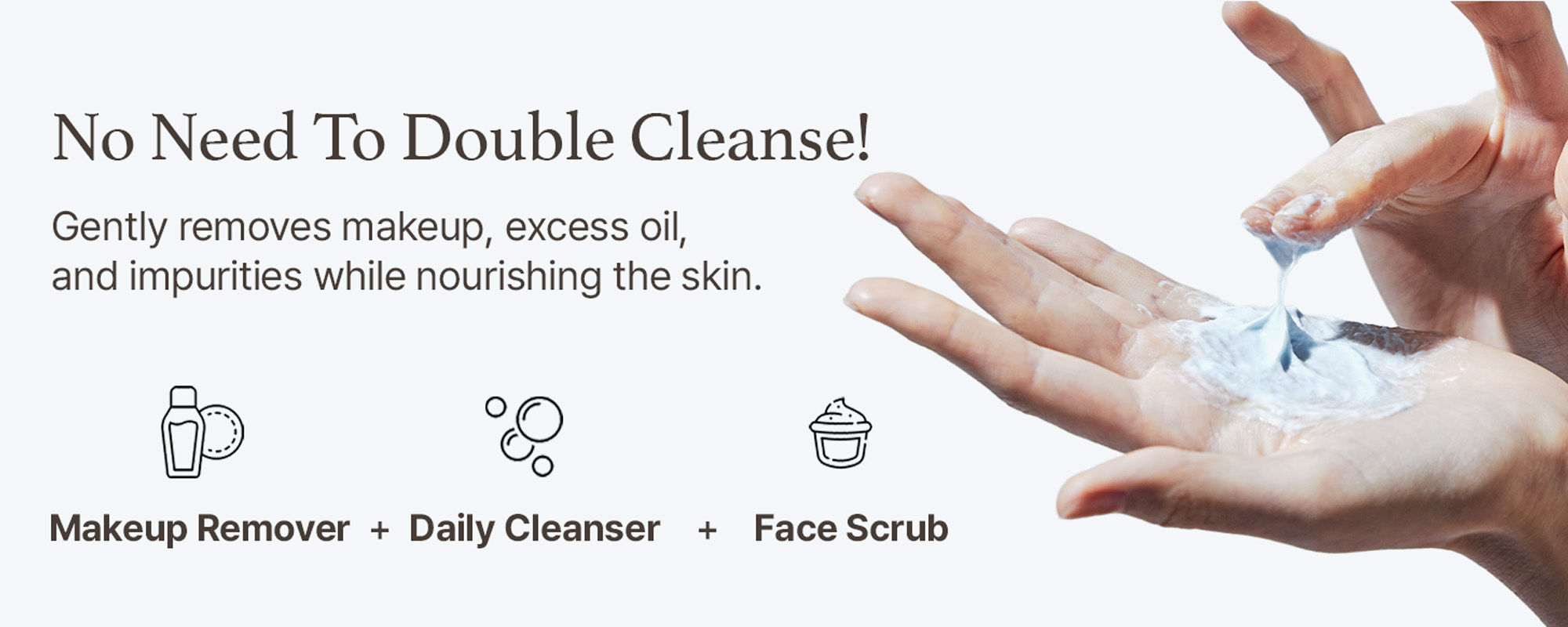 Arencia Fresh Blue Hyssop Rice Mochi Cleanser (Pack Size120g)