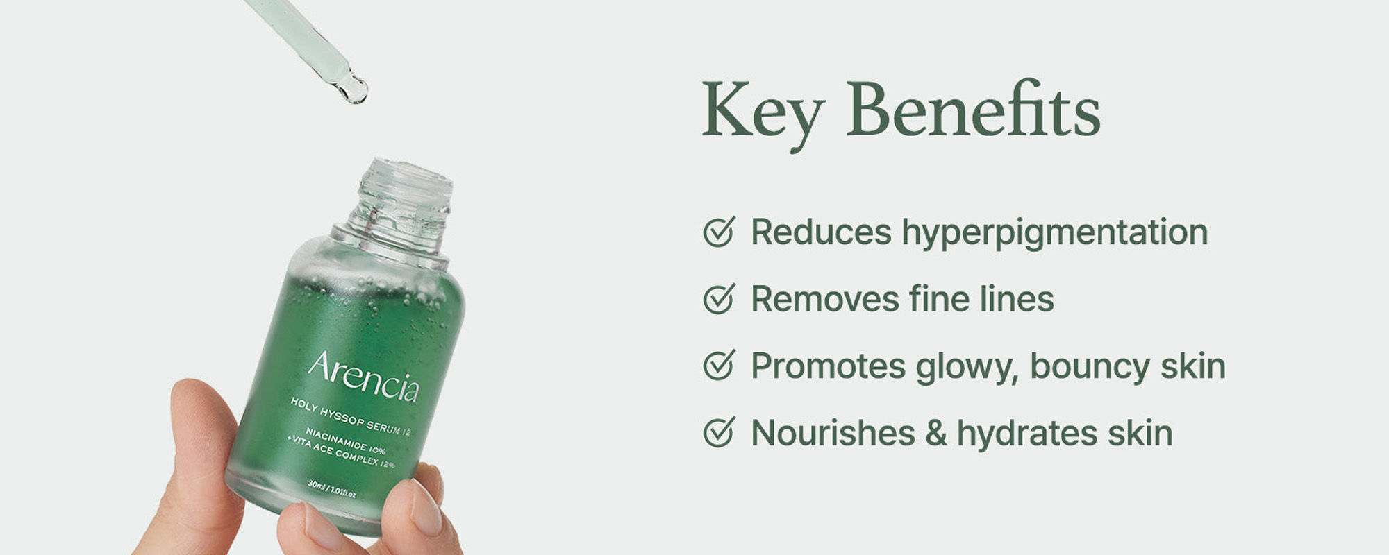 Arencia Holy Hyssop Serum 12 (Pack Size30ml)