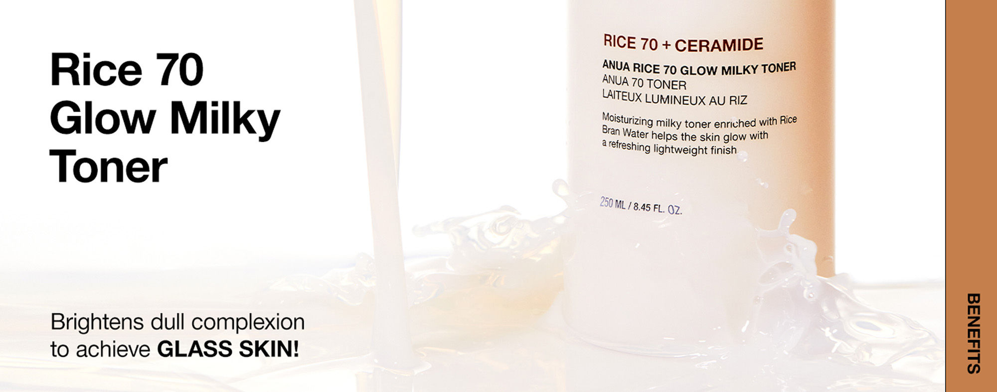 Anua Rice 70 Glow Milky Toner