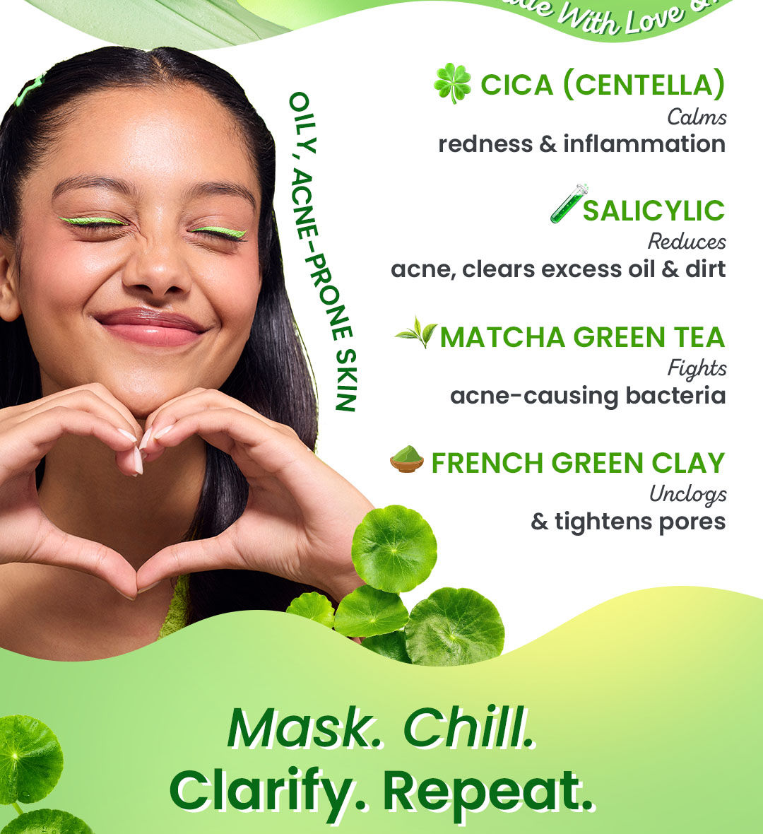 Pore cleansing, Anti-inflammatory, Oily skin, Blemish-prone skin