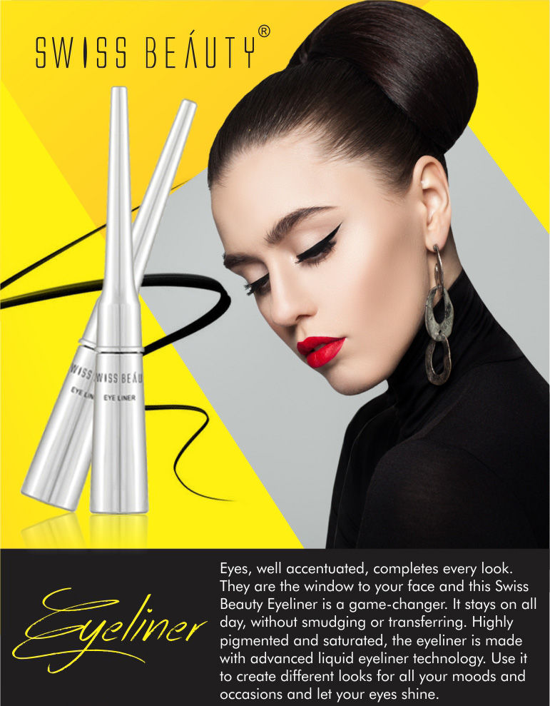 Swiss Beauty Liquid Eyeliner Jet Black Buy Swiss Beauty Liquid