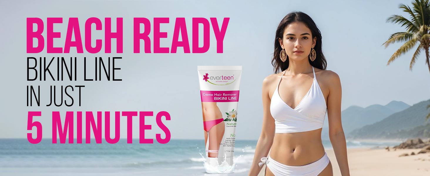Buy everteen Bikini Line Hair Remover Cream for Sensitive Skin at Best Deals on Nykaa