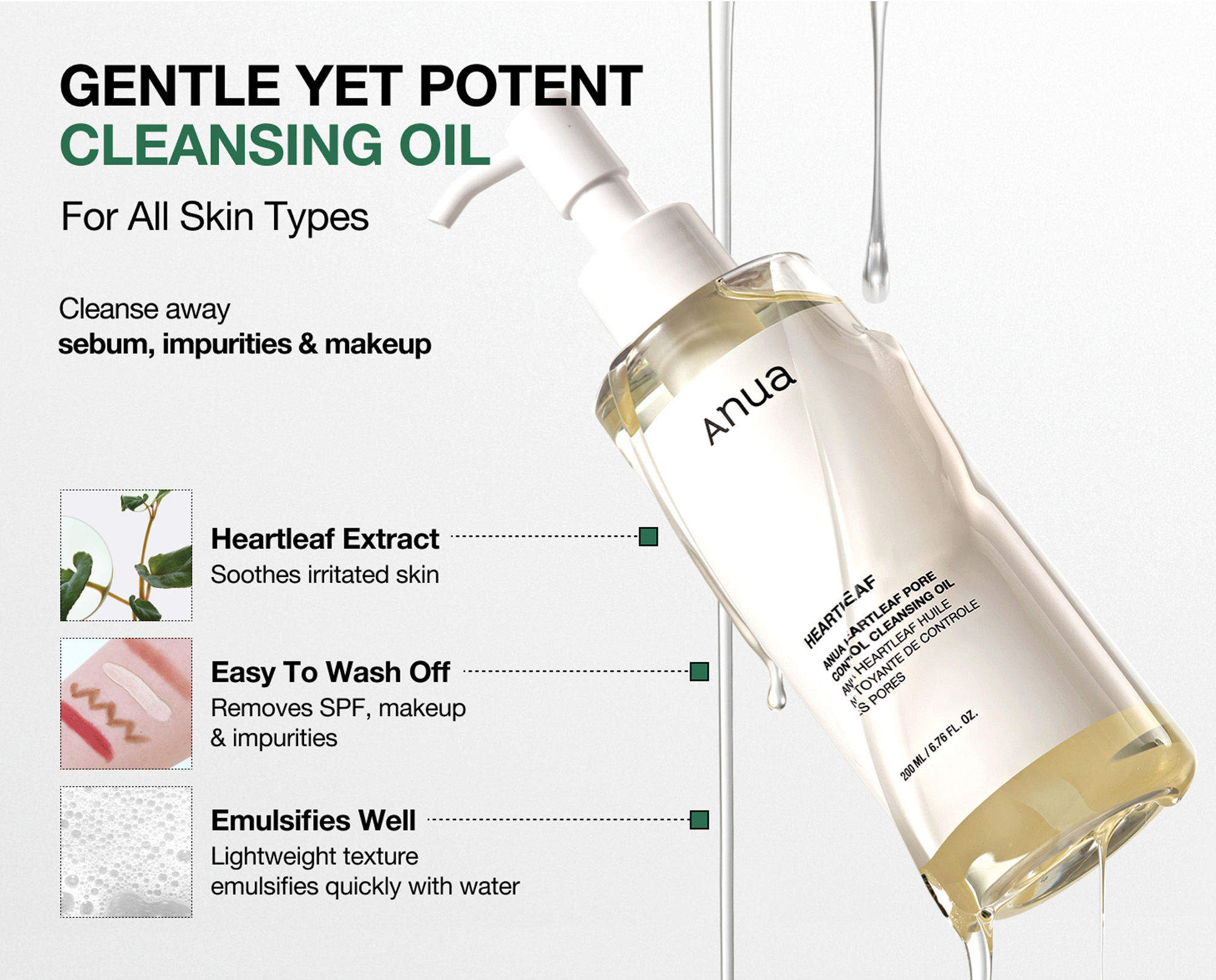 Anua Heartleaf Pore Control Cleansing Oil