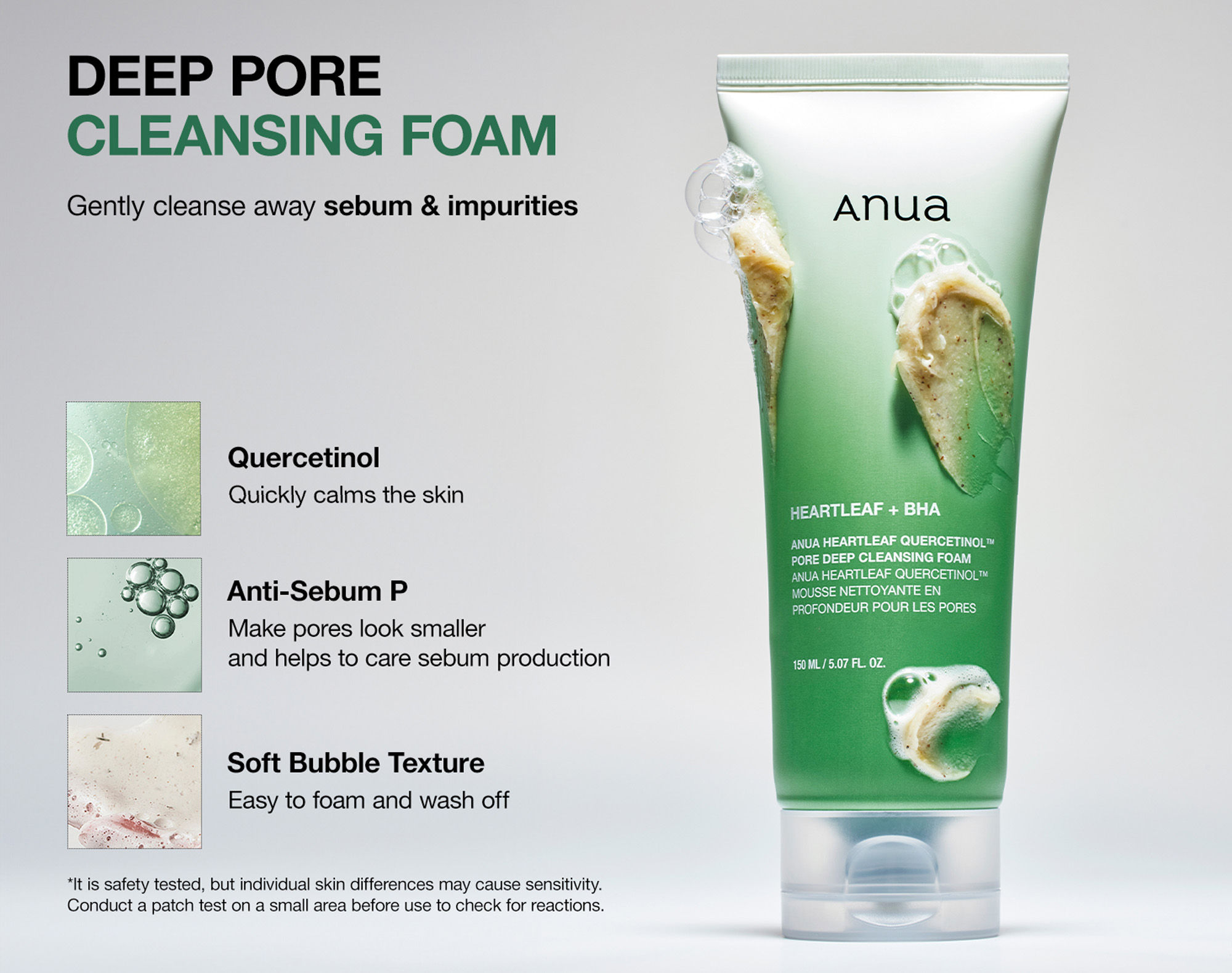 Anua Heartleaf Quercetinol Pore Deep Cleansing Foam