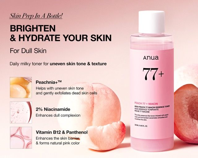 Anua Peach 77 Niacin Essence Toner