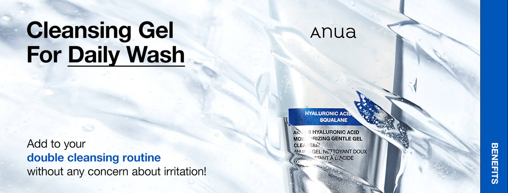 Anua 8 Hyaluronic Acid Moisturizing Gentle Gel Cleanser