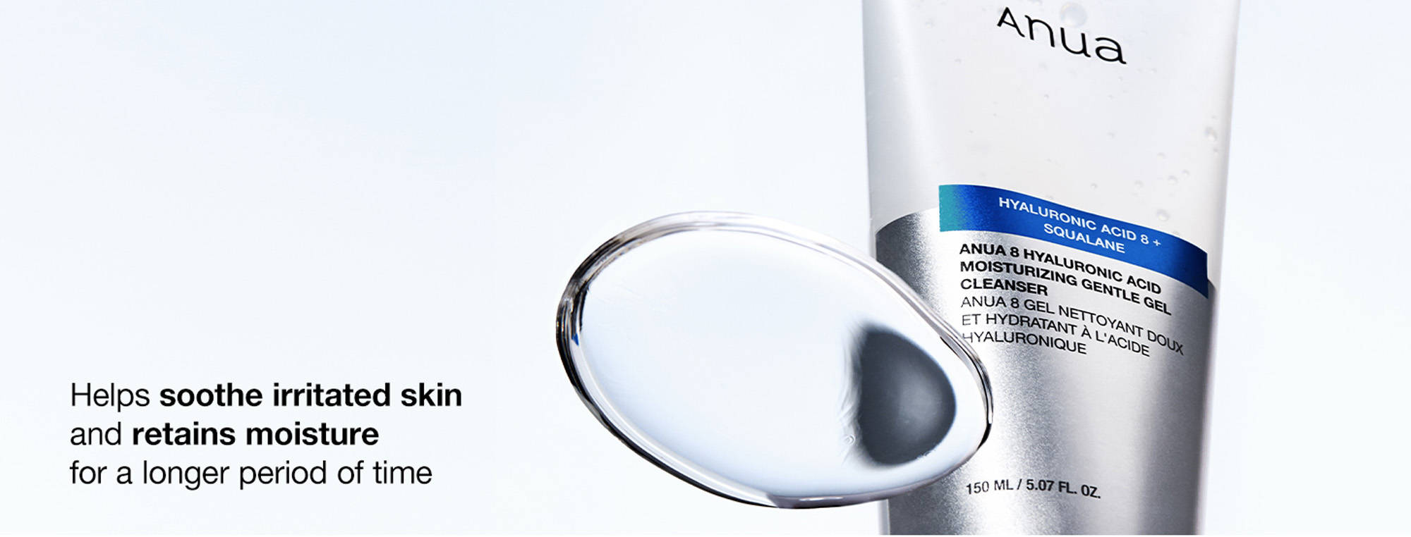 Anua 8 Hyaluronic Acid Moisturizing Gentle Gel Cleanser