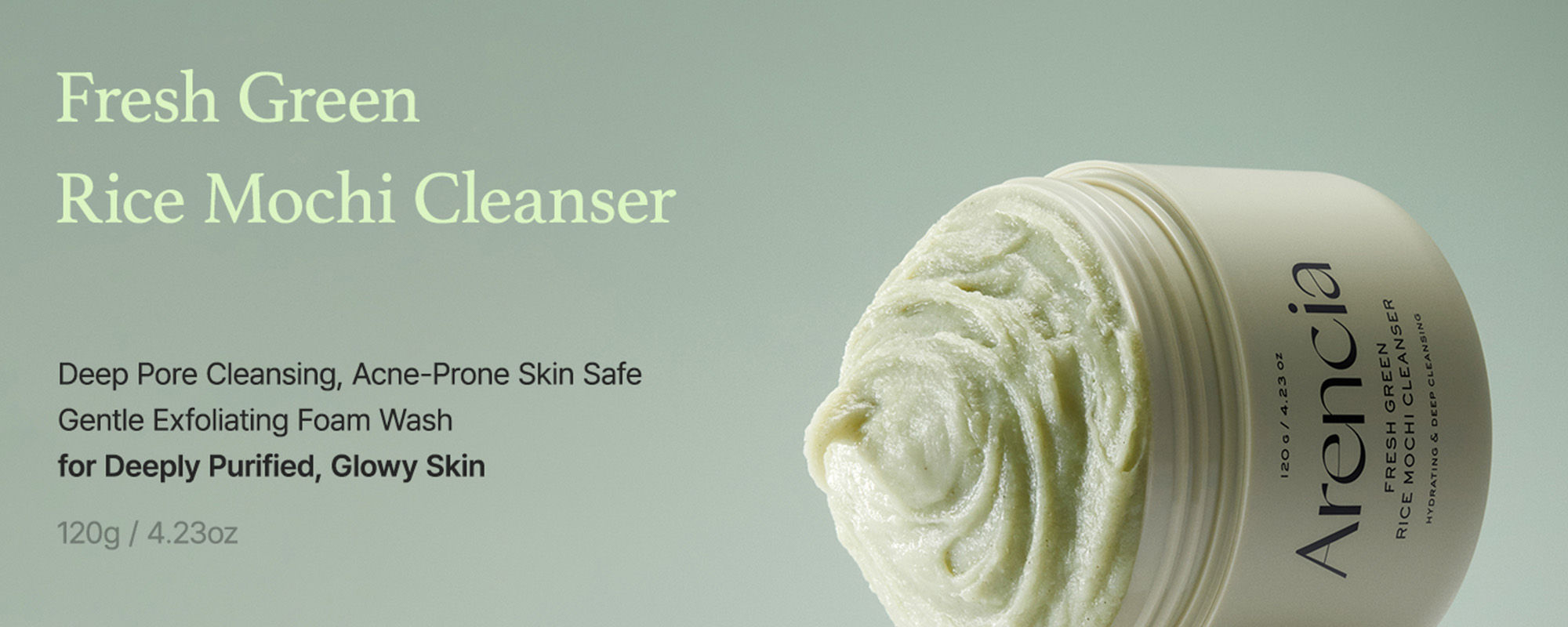 Arencia Fresh Green Rice Mochi Cleanser