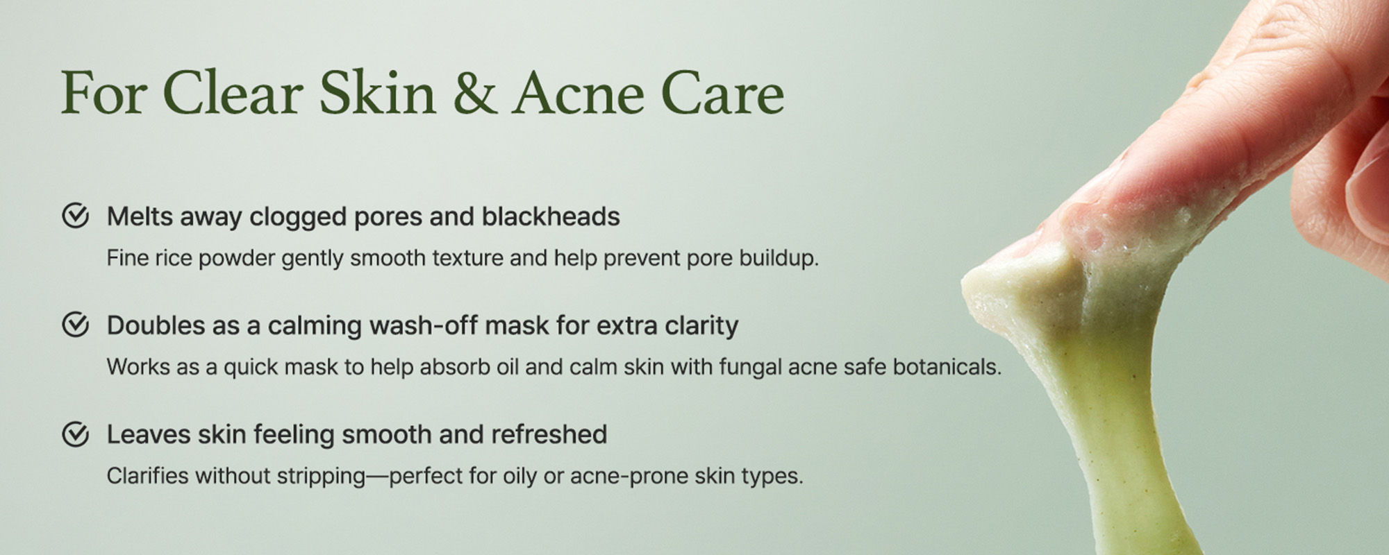 Arencia Fresh Green Rice Mochi Cleanser