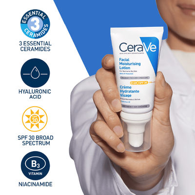 Buy CeraVe AM Facial Moisturizing Lotion With Sunscreen SPF 30 UVB