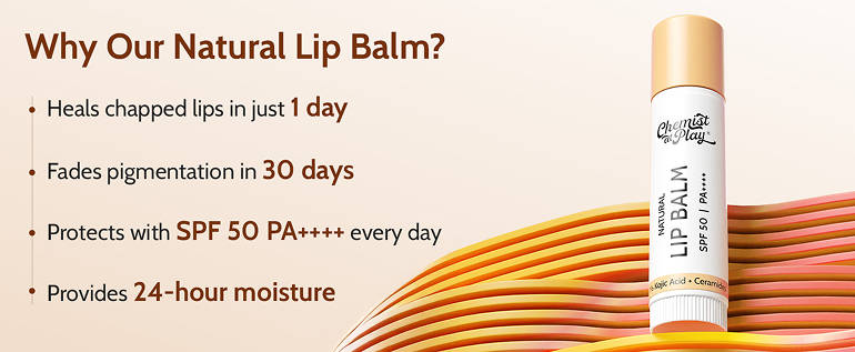 Chemist-At-Plays-Natural-Lip-Balm-Repairs-Chapped-Lips-Brightens-Lips-SPF-50-24HR-Moisture-4.5gm