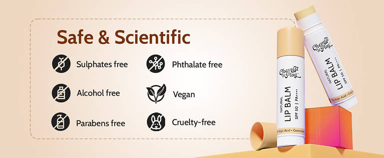 Chemist-At-Plays-Natural-Lip-Balm-Repairs-Chapped-Lips-Brightens-Lips-SPF-50-24HR-Moisture-4.5gm