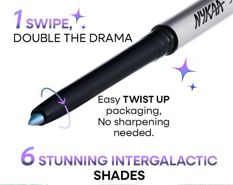 Nykaa Cosmetics Stardust Dual Chrome Eye Pencil