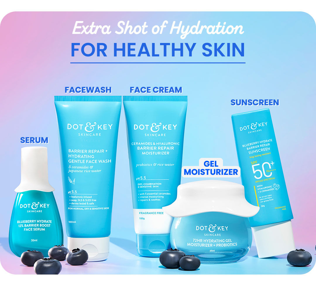 Plump skin, Hydrated skin