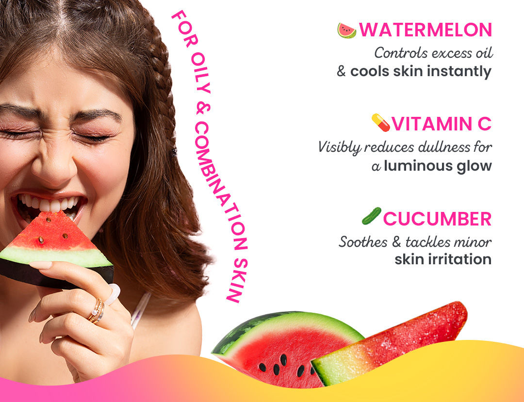 DOT & KEY Watermelon Super Glow Gel Face Wash With Vitamin C&Cucumber|Face Wash For Glowing Skin|Oil Free Face Wash|Removes Excess Oil&Dirt|For Combination & Oily Skin|For Women & Men | Gentle cleanser | Skin brightening | Non-drying | Sulphate-free | Controls excess oil