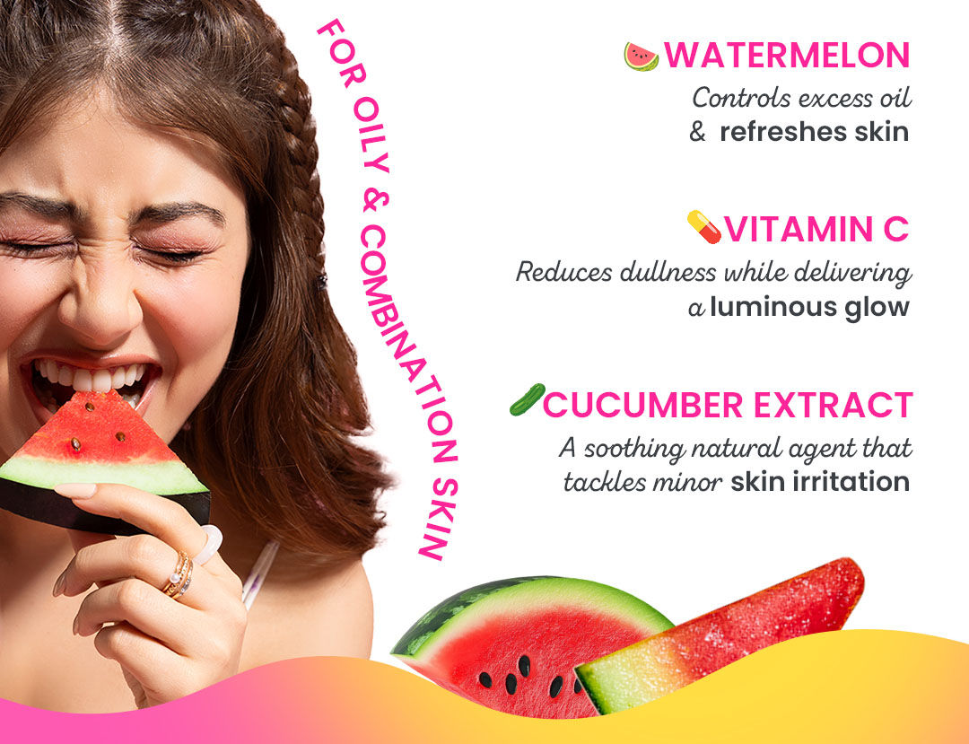 DOT & KEY Watermelon Super Glow Gel Face Wash With Vitamin C&Cucumber|Face Wash For Glowing Skin|Oil Free Face Wash|Removes Excess Oil&Dirt|For Combination & Oily Skin|For Women & Men | Gentle cleanser | Skin brightening | Non-drying | Sulphate-free | Controls excess oil