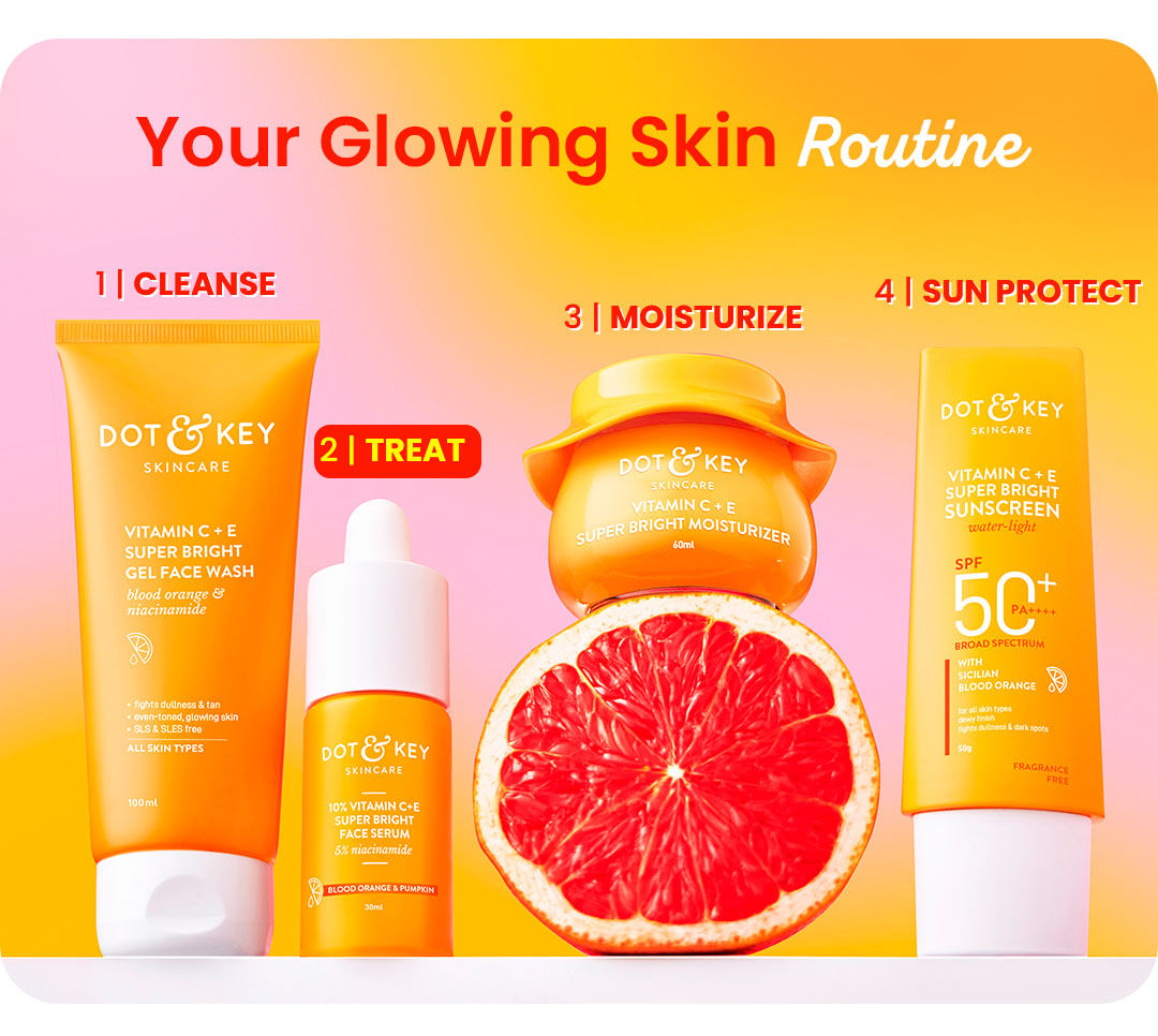 Even skin tone, Boosts Glow, Fades dark spots