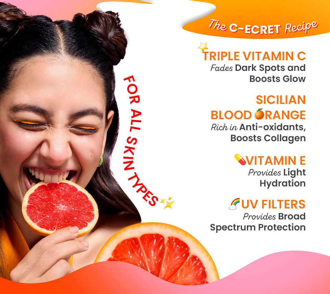 DOT & KEY Vitamin C + E Super Bright Sunscreen Spf 50 |Water-Light,UVA/UVB & Blue Light Protection|For Even Toned & Glowing Skin|With Liquid Spf 50+++| No White Cast| For All Skin Types| With hybrid UV filters | Non-sticky, non-greasy | Lightweight & quick absorbing | For all skin types