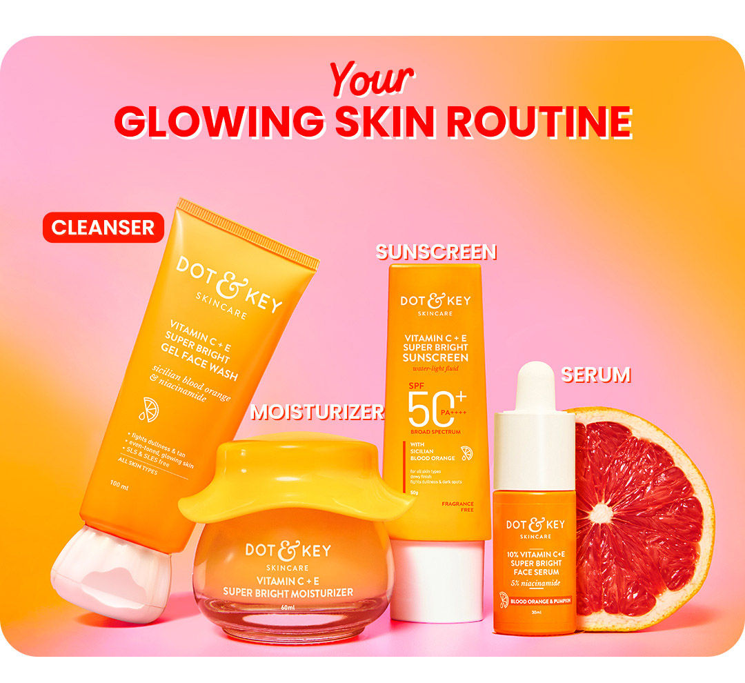 DOT & KEY Vitamin C + E Super Bright Gel Face Wash For Glowing And Brightening Skin | All Skin Types|With Triple Vitamin C| Face Wash For Women & Men | Fresh-Faced Glow | Citrusy Refreshment | Skin Brightening | Non-drying facewash | Refreshing Cleanser | Vitamin C Beauty | Brightening Gel Cleanser