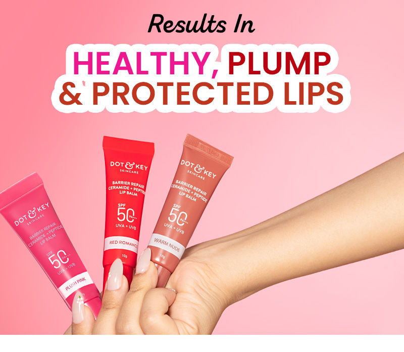 Barrier repair lip balm, Peptide-infused lip tint, UV protection lip treatment